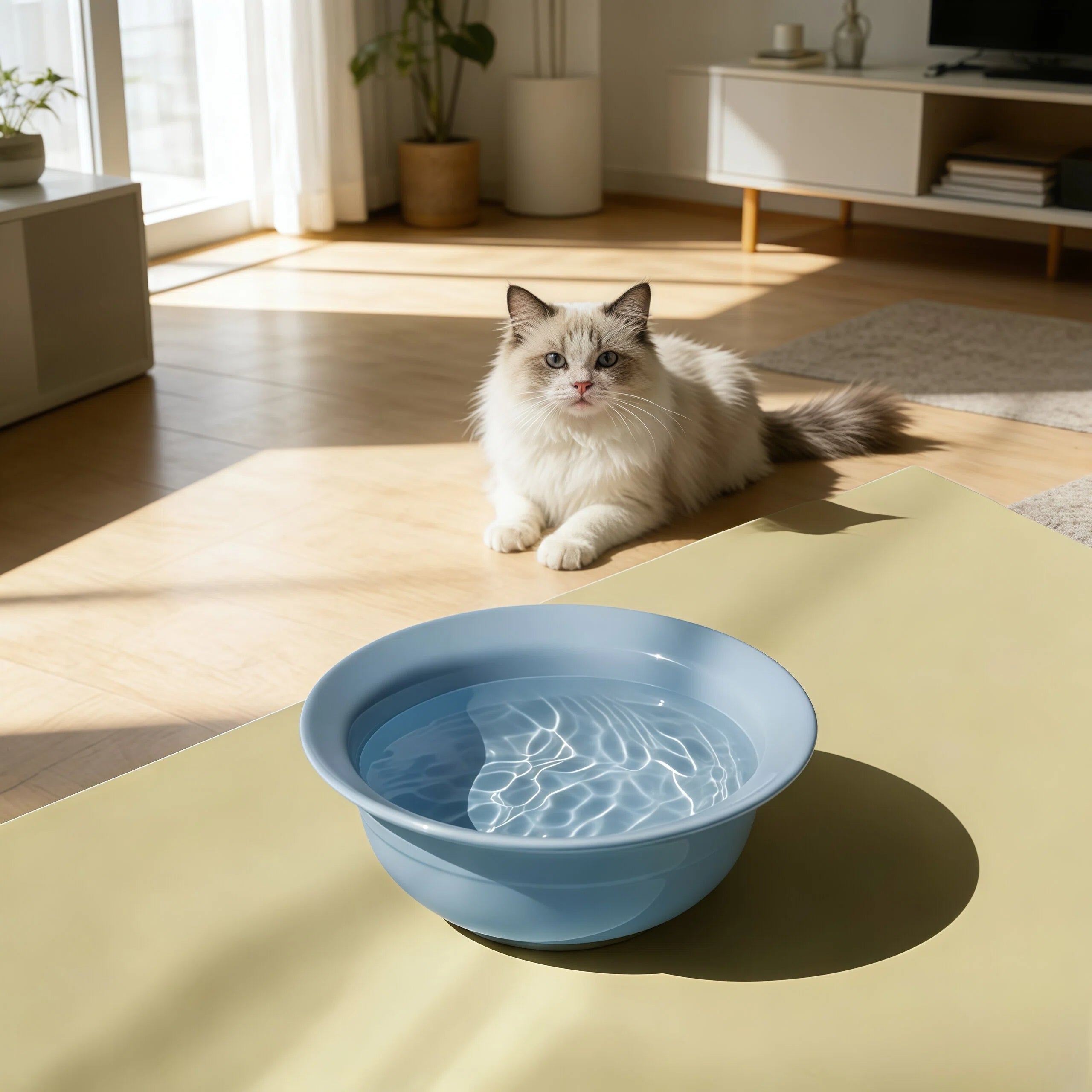 Barkmow Ciotola Rialzata in Ceramica per Cani e Gatti – Porta Cibo con Supporto Ergonomico a Forma di Cappello, Design Colorato Stile Dopamine per Animali di Piccola e Media Taglia