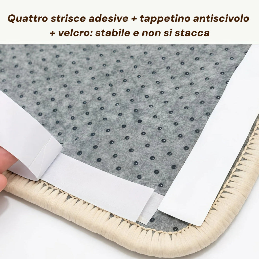 Barkmow Tappetino Tiragraffi per Gatti in Sisal Autoadesivo – Protezione Antigraffio Resistente per Divano e Parete, Superficie Anti-Sfilacciamento