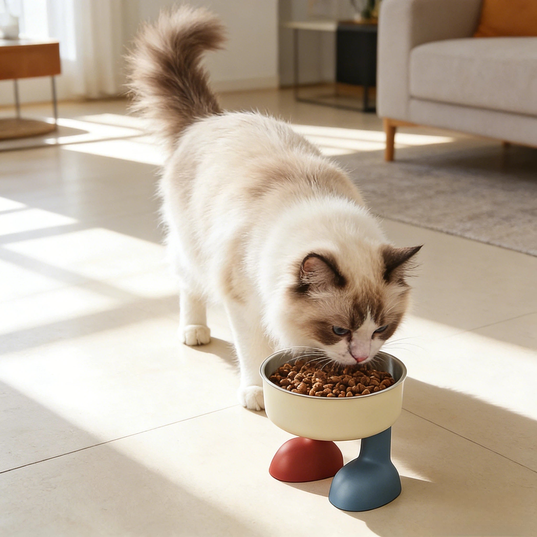 Barkmow Ciotola per Cibo e Acqua per Cani e Gatti – Design Smontabile Antiribaltamento, Ciotola Colorata per Cuccioli e Animali Domestici