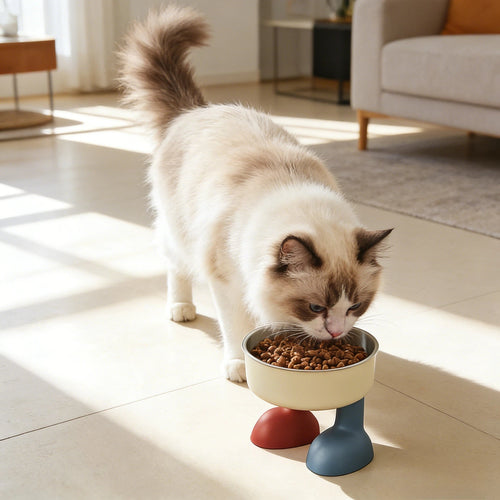 Barkmow Ciotola per Cibo e Acqua per Cani e Gatti – Design Smontabile Antiribaltamento, Ciotola Colorata per Cuccioli e Animali Domestici