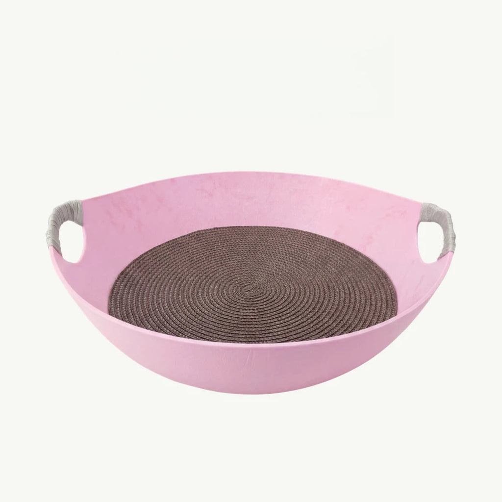 Barkmow Cuccia Gatto in Feltro con Tiragraffi – Letto 2 in 1 Lavabile e Resistente, Design Moderno